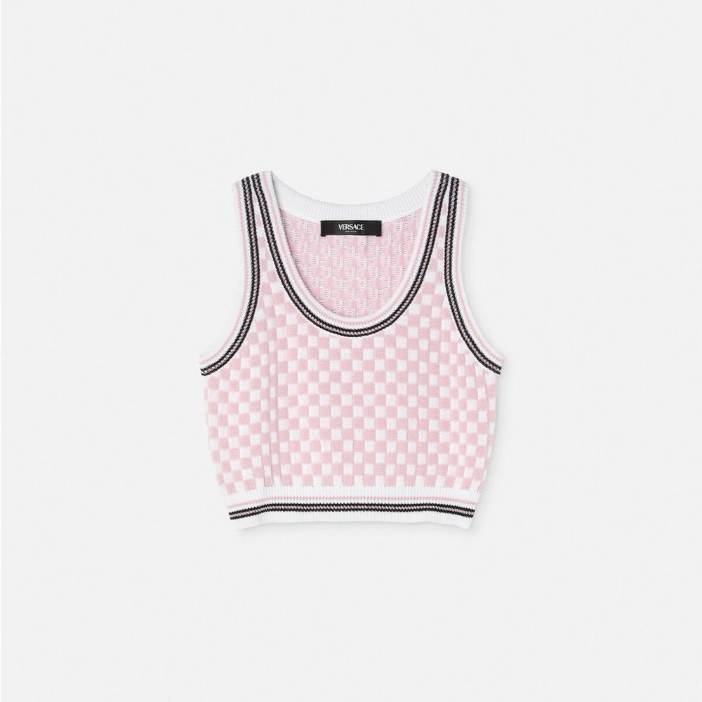 Versace Contrasto Knit Tank Top (Italian Size 42)